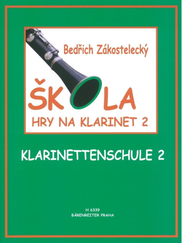 Bedřich Zakostelecký Škola hry na klarinet 2 ноти