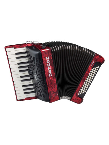 Hohner Bravo II 60 Пиано акордеон Red