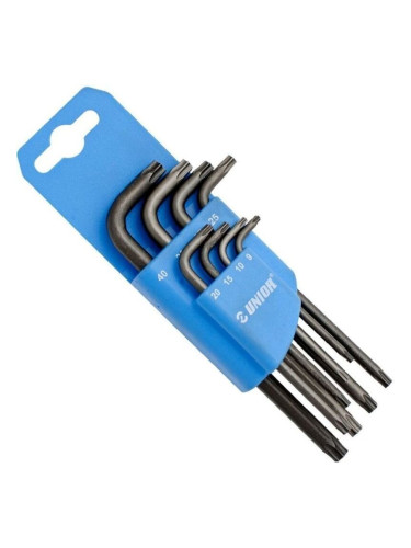 Unior Set Of Wrenches with TX Profile In Plastic Clip T9 - T40 Ключ