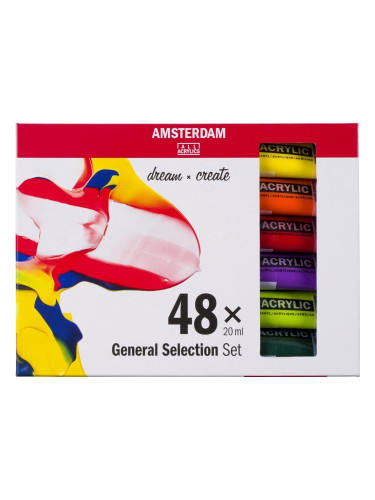 Amsterdam General Selection Комплект акрилни бои 48 x 20 ml