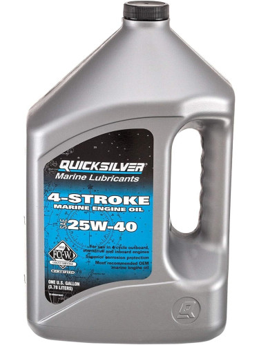 Quicksilver 4-Stroke Marine Engine Oil SAE 25W-40 4 L Двигателно масло 4-тактово