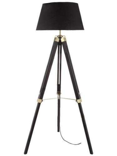 Подова лампа Rene-Black - Gold