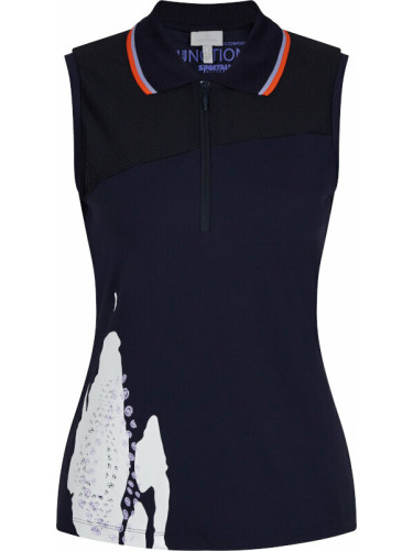 Sportalm Gerda Womens Sleeveless Polo Shirt Deep Water 34 Риза за поло
