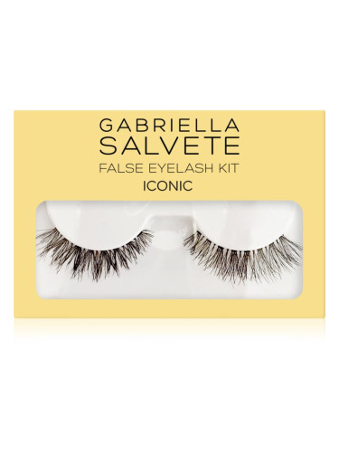 Gabriella Salvete False Eyelash Kit Iconic изкуствени мигли с лепило 1 бр.
