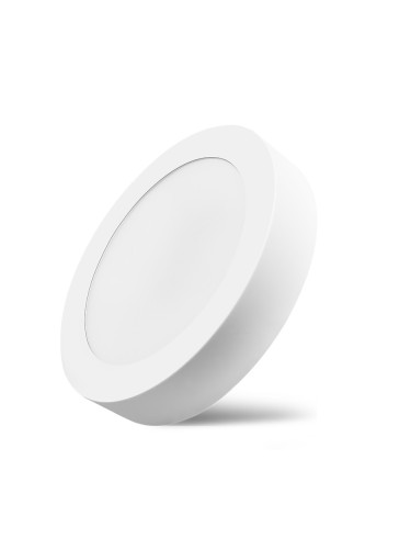 LED панел за открит монтаж 12W, кръг, 230VAC, 1120lm, 6500K, студенобял, ф170mm, BP03-61230