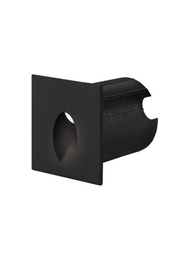 LED фасадна лампа VECTOR, 2W, 230VAC, 200lm, 3000K, топлобяла, IP65, BG38-02301, черен
