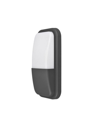 LED фасадна лампа Bulkhead, 15W, 230VAC, 1460lm, 4000K, неутрално бяла, IP65, BG38-00112, черен