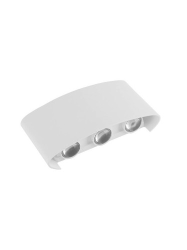 LED фасадна лампа Vector, 6W, 230VAC, 660lm, 3000K, топло бяла, IP65, BG38-02900, бял