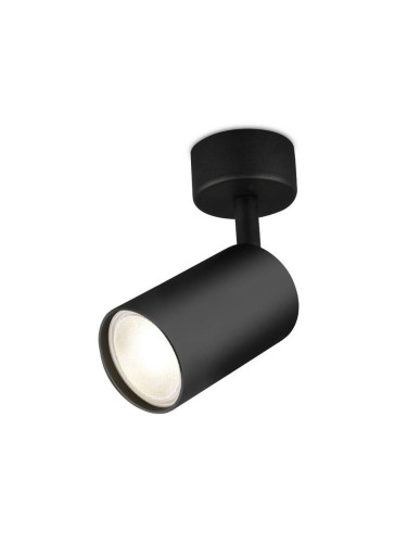 LED спот прожектор за повърхностен монтаж, 35W, GU10, черен, ф55x130mm, BH04-00801