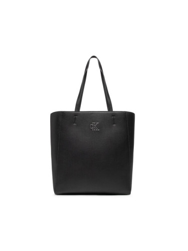 Calvin Klein Jeans Дамска чанта Minimal Monogram Shopper32 K60K609292 Черен