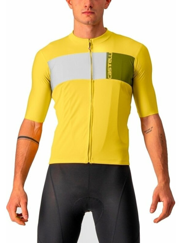 Castelli Prologo 7 Джърси Passion Fruit/Ivory-Avocado Green L