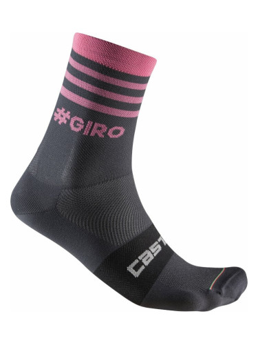 Castelli Giro 13 Stripe Sock Gray/Rosa S/M Чорапи за колоездене