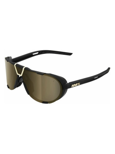 100% Westcraft Soft Tact Black/Soft Gold Mirror Колоездене очила