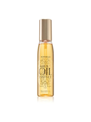 Montibello Gold Oil Amber & Argan Oil регенериращо и защитно масло за увредена коса и цъфтящи краища с арганово масло 130 мл.