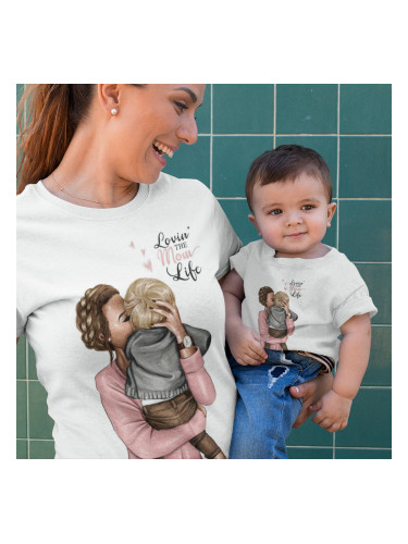 Комплект тениски - Lovin the mom life
