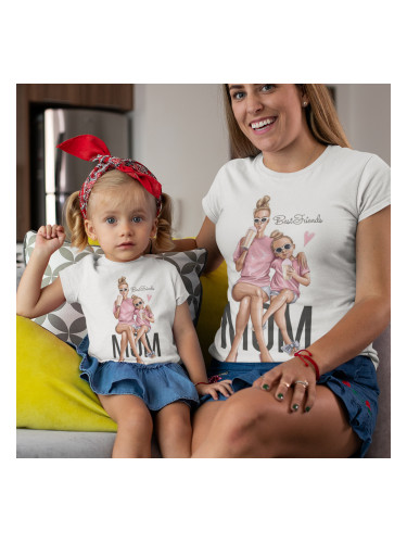 Комплект тениски за майка и дъщеря - Best Friends