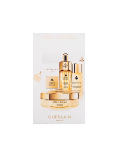 Guerlain Abeille Royale Day Cream Age-Defying Programme Подаръчен комплект дневен крем за лице Abeille Royale Day Cream 50 ml + тоник за лице Abeille Royale Fortifying Lotion With Royal Jelly 40 ml + масло за лице Abeille Royale Advanced Youth Watery Oil 15 ml + серум за лице Abeille Royale Double R