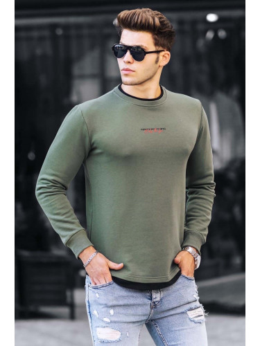 Madmext Basic Men's Khaki Sweatshirt 4700