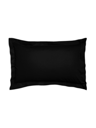 Едноцветна Калъфка за възглавница ЧЕРНО, 50/70, 100% Памучен Сатен 