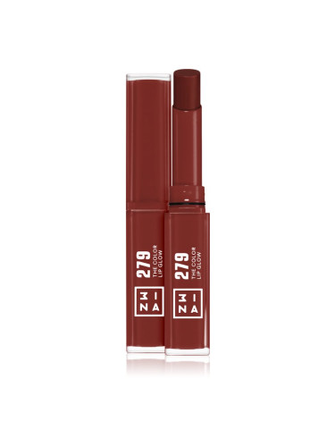 3INA The Color Lip Glow овлажняващо червило с блясък цвят 279 - True, brown red 1,6 гр.