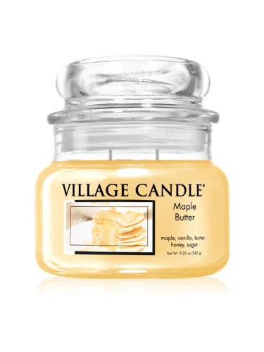 Village Candle Maple Butter ароматна свещ  (Glass Lid) 262 гр.