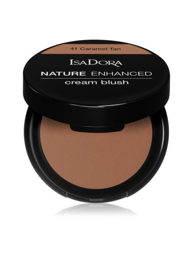 IsaDora Nature Enhanced Cream Blush компактен руж с четка и огледалце цвят 41 Caramel Tan 3 гр.