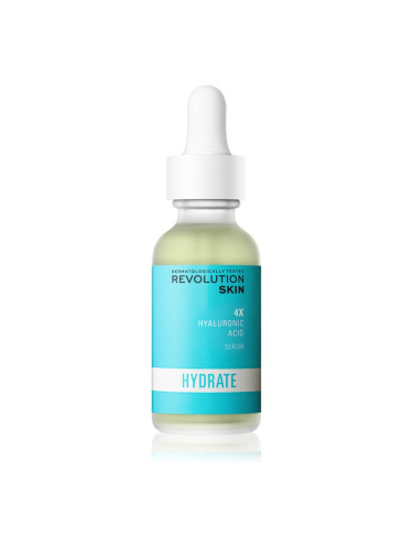 Revolution Skincare Hydrate 4X Hyaluronic Acid интензивен хидратиращ серум за лице 30 мл.