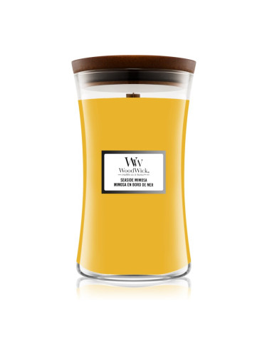 Woodwick Seaside Mimosa ароматна свещ с дървен фитил 609,5 гр.