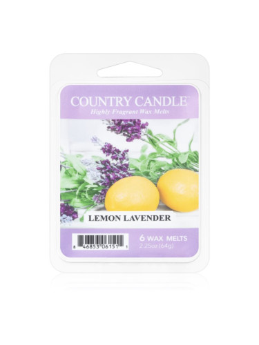 Country Candle Lemon Lavender восък за арома-лампа 64 гр.