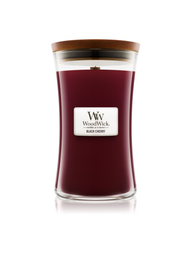 Woodwick Black Cherry ароматна свещ с дървен фитил 609.5 гр.