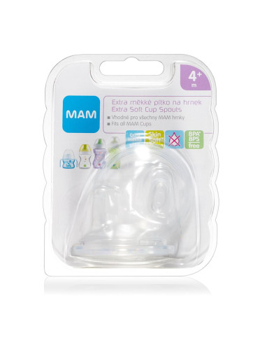MAM Baby Bottles Extra Soft Cup Spout резервен накрайник за пиене 4m+ 2 бр.