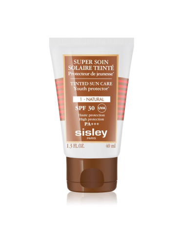 Sisley Super Soin Solaire Teinté защитен тониращ крем за лице SPF 30 цвят 1 Natural 40 мл.