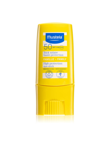 Mustela Sun High Protection Sun Stick тичинка за тен SPF 50 9 мл.