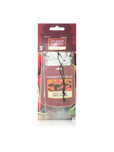 Yankee Candle Black Cherry ароматизатор за кола I. 3 бр.
