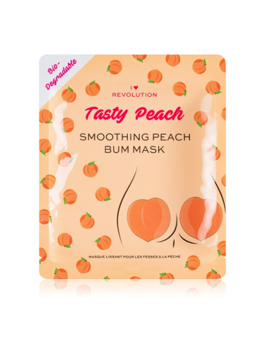 I Heart Revolution Tasty Peach интензивна хидрогелна маска за седалище и бедра 2 бр.
