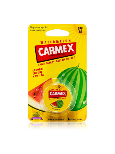 Carmex Watermelon хидратиращ балсам за устни SPF 15 7.5 гр.