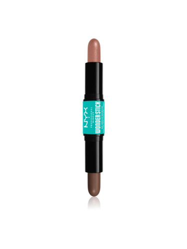 NYX Professional Makeup Wonder Stick Dual Face Lift двустранна контурираща писалка цвят 03 Light Medium 2x4 гр.