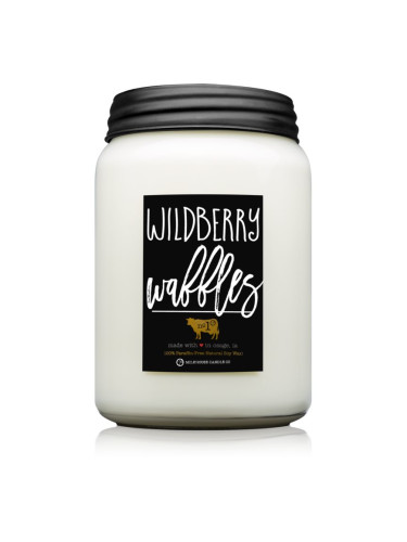 Milkhouse Candle Co. Farmhouse Wildberry Waffles ароматна свещ Mason Jar 737 гр.