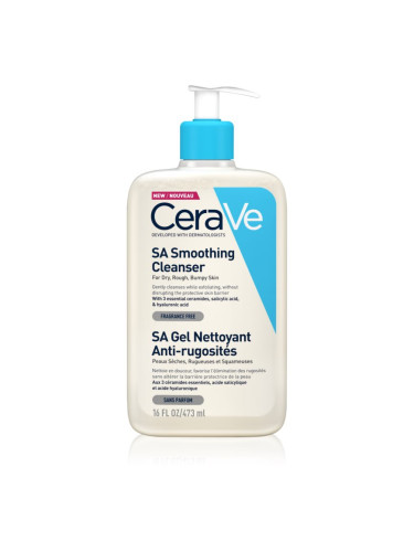 CeraVe SA почистващ и омекотяващ гел за нормална и суха кожа 473 мл.