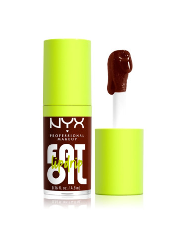 NYX Professional Makeup Fat Oil Lip Drip масло от нар цвят 08 Status Update 4,8 мл.
