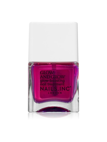 Nails Inc. Glow and Grow Nail Growth Treatment подсилващ лак за нокти 14 мл.