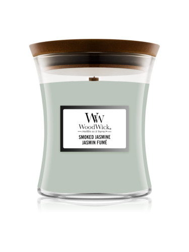 Woodwick Smoked Jasmine ароматна свещ с дървен фитил 275 гр.