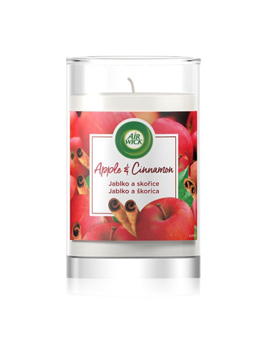 Air Wick Apple & Cinnamon ароматна свещ 310 гр.