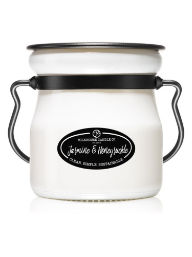 Milkhouse Candle Co. Creamery Jasmine & Honeysuckle ароматна свещ Cream Jar 142 гр.