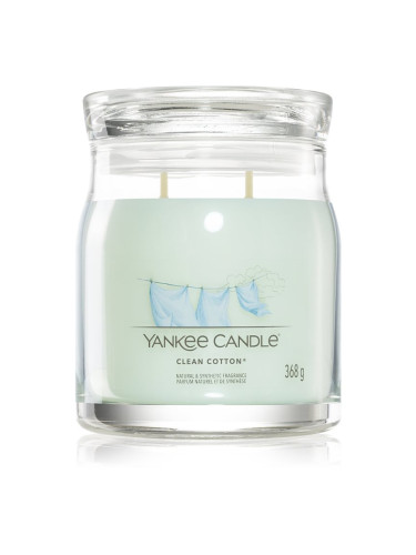 Yankee Candle Clean Cotton ароматна свещ Signature 368 гр.