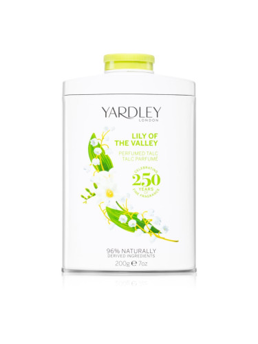 Yardley Lily Of The Valley парфюмирана пудра 200 гр.