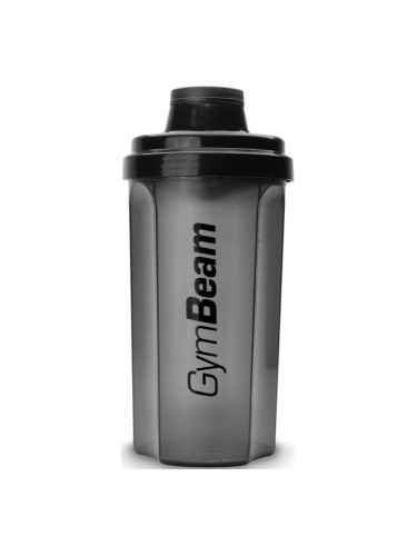 GymBeam Shaker 700 спортен шейкър боя Transparent Black 700 мл.