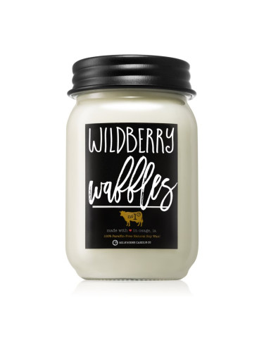 Milkhouse Candle Co. Farmhouse Wildberry Waffles ароматна свещ Mason Jar 369 гр.