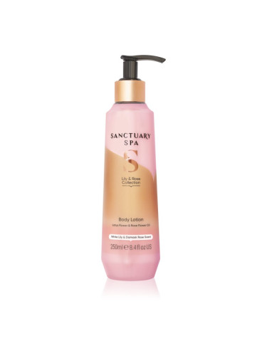 Sanctuary Spa Lily & Rose Collection хидратиращо мляко за тяло за суха кожа 250 мл.