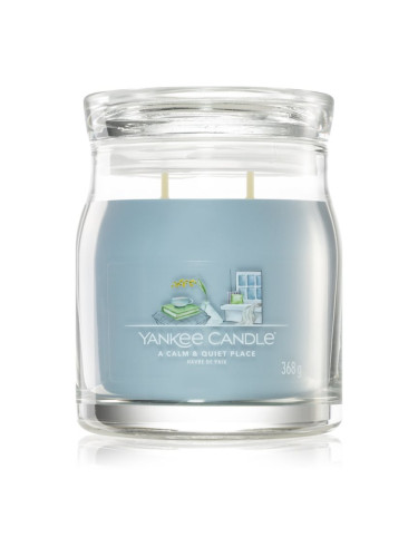 Yankee Candle A Calm & Quiet Place ароматна свещ I. Signature 368 гр.